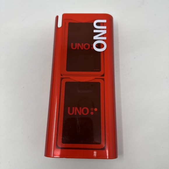 Mattel Other - UNO‎ Mod Red Case Card Game with Plastic Slide Case Mattel 2009 W/Instructions